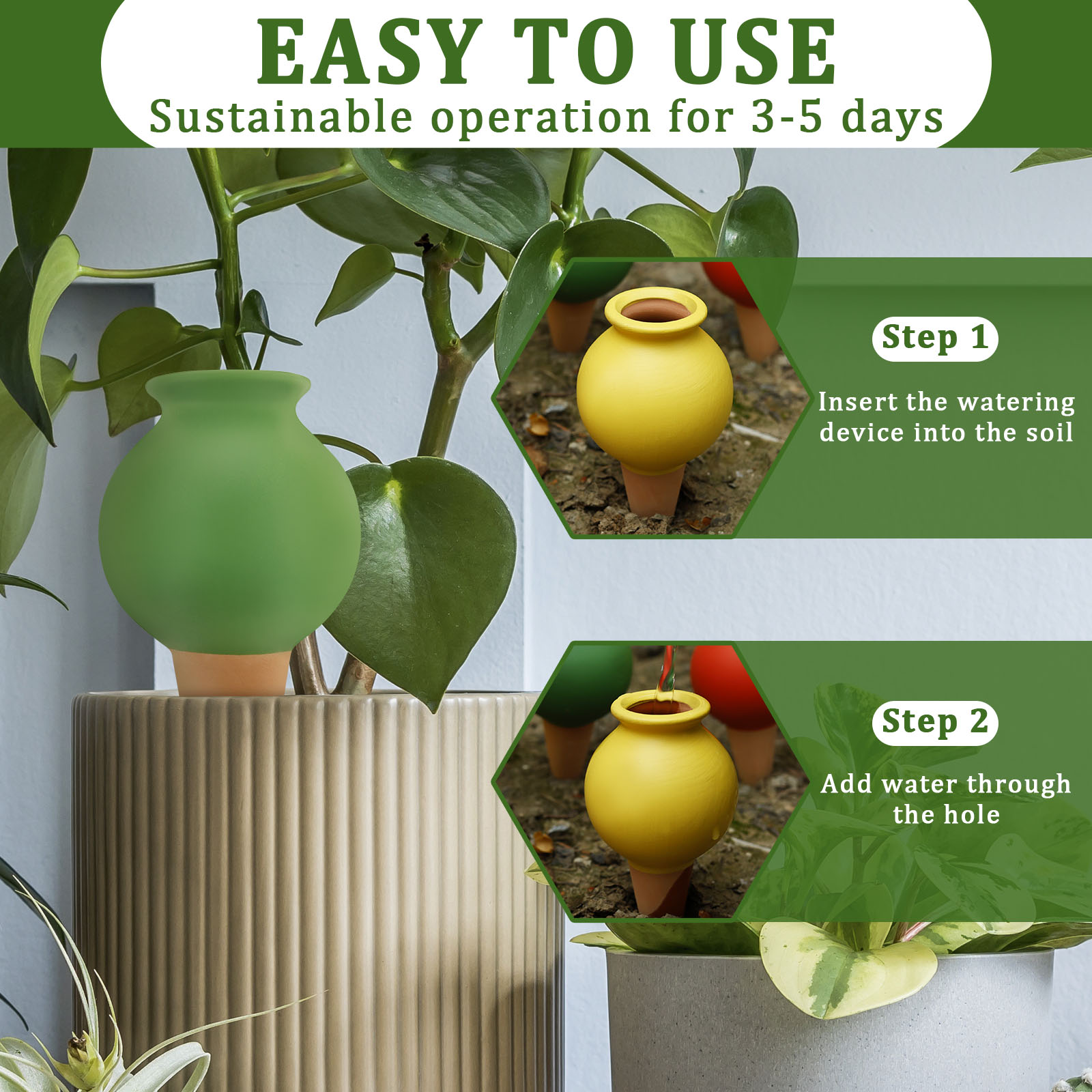 8Pcs 테라코타 자체 급수 스파이크 점토 식물 급수  - Self Watering Insert 리뷰 및 가격
